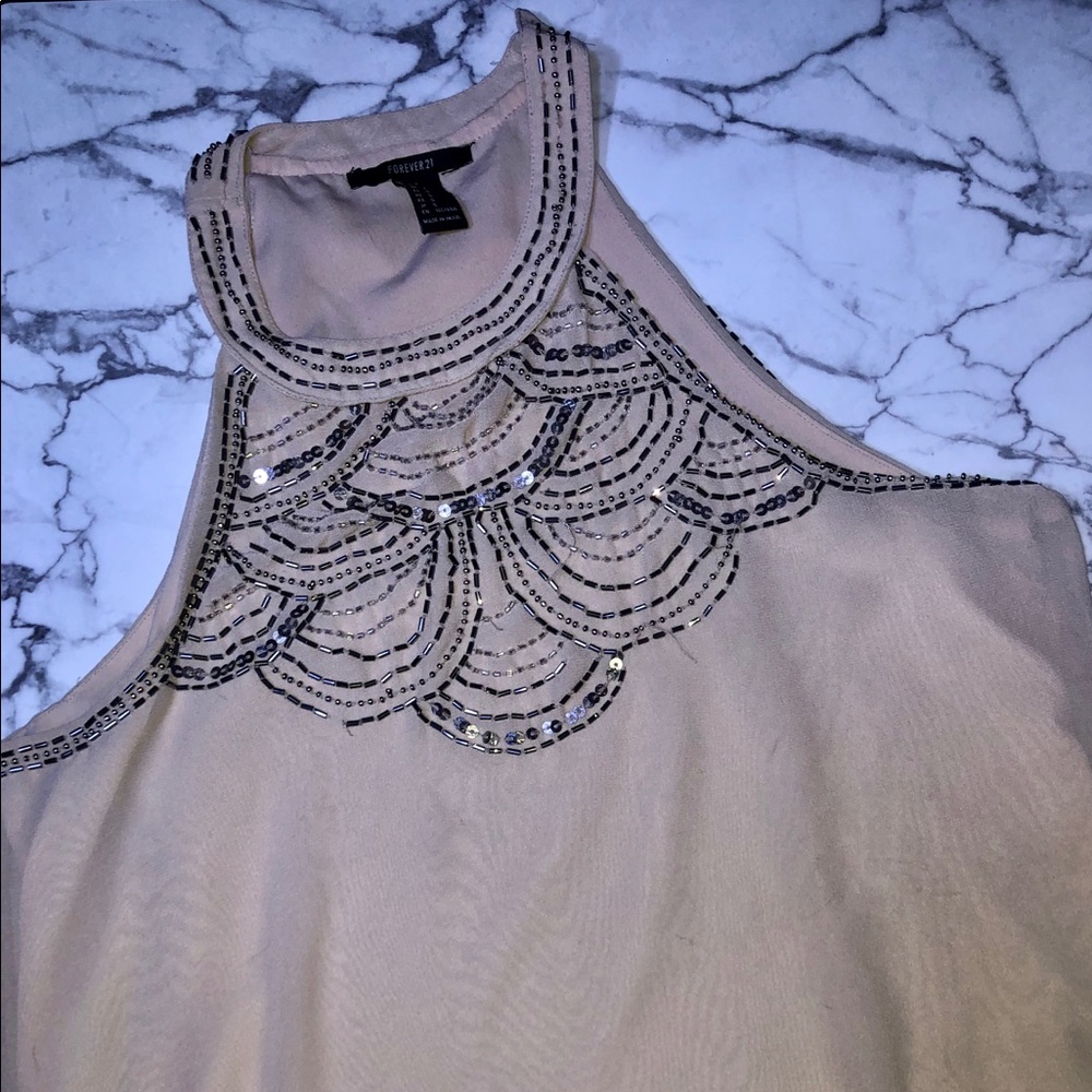 Beaded Halter Top